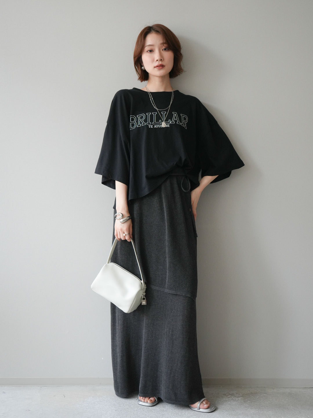 【預購】Box Silhouette Logo T卹/黑色