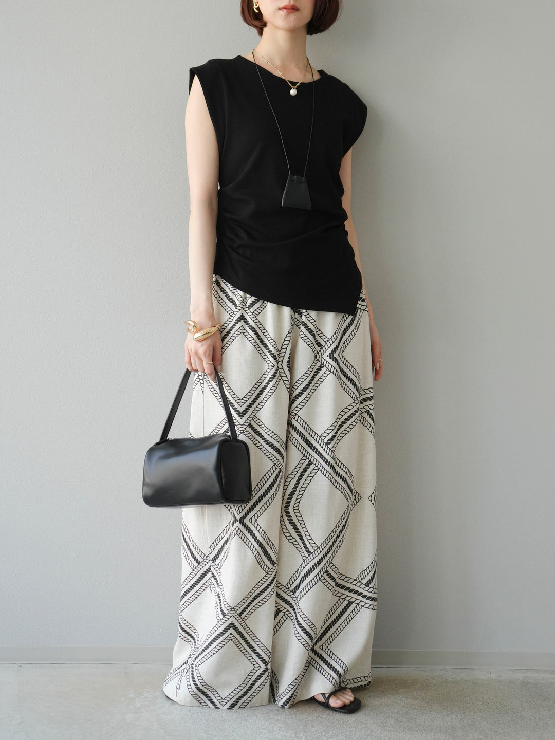 [訂位] 麻繩休閒褲/象牙白