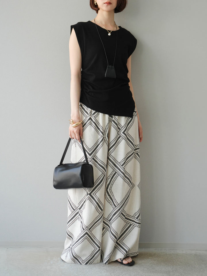 [訂位] 麻繩休閒褲/象牙白