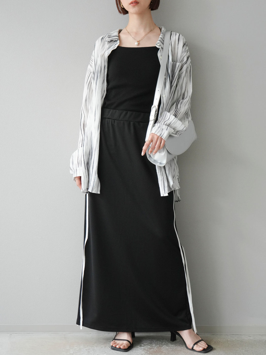 [預購] Sideline 球衣窄裙/黑色