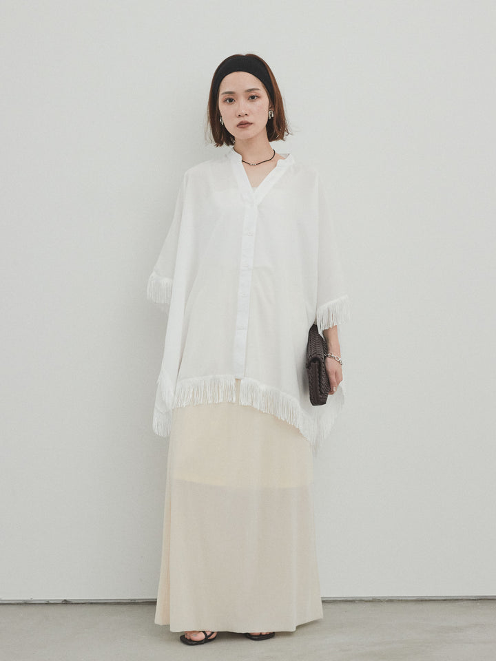 [予約]ベロアナロースカート/アイボリー