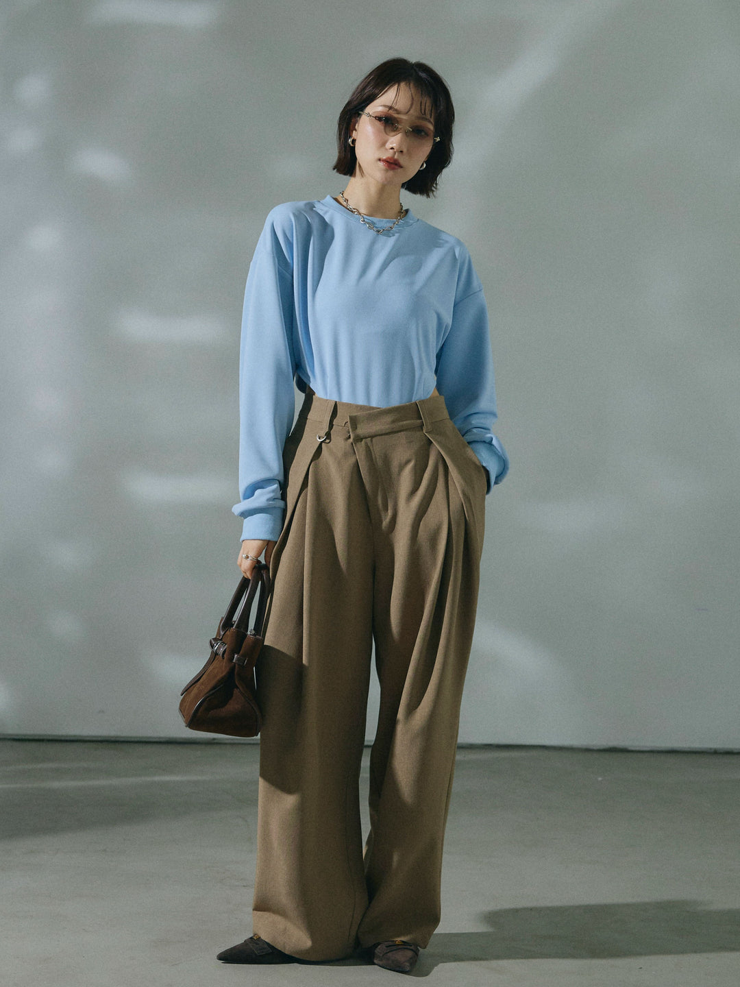 [予約]スウェットボディスーツ/lightblue