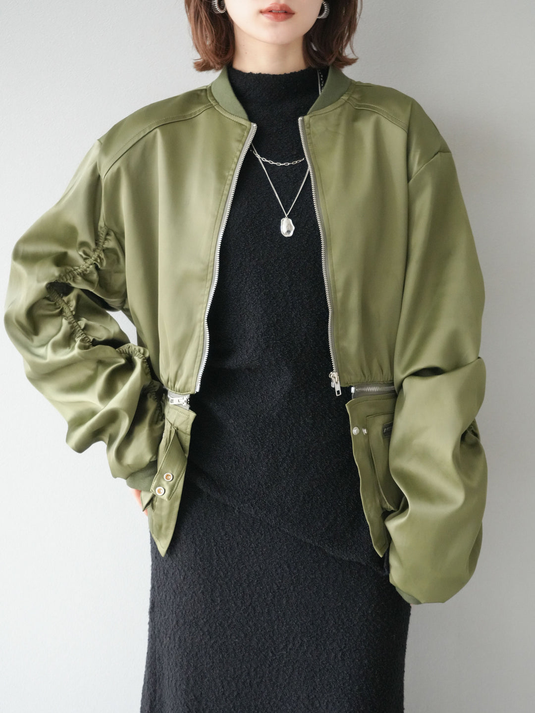 [予約]2WAYデザインMA-1/カーキ