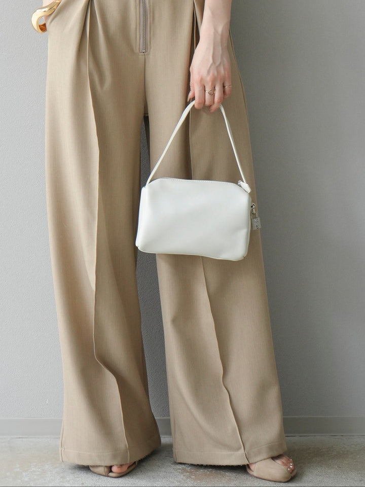 [予約]ワンハンドルスクエアミニバッグ/ホワイト