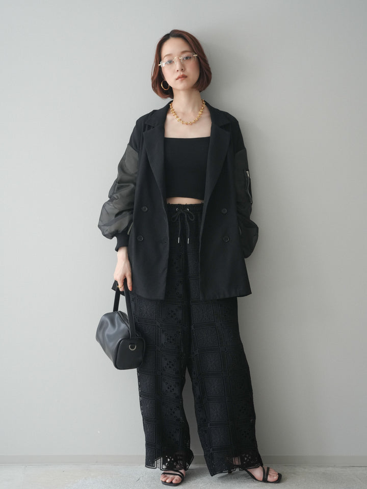 [SET]MA-1ドッキングデザインジャケット+選べるアクセセット(2set)