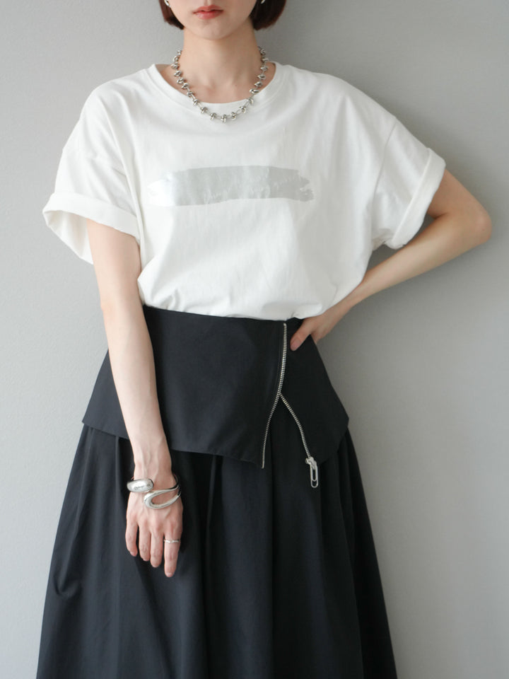 [SET]箔プリントTシャツ+箔プリントTシャツ(2set)