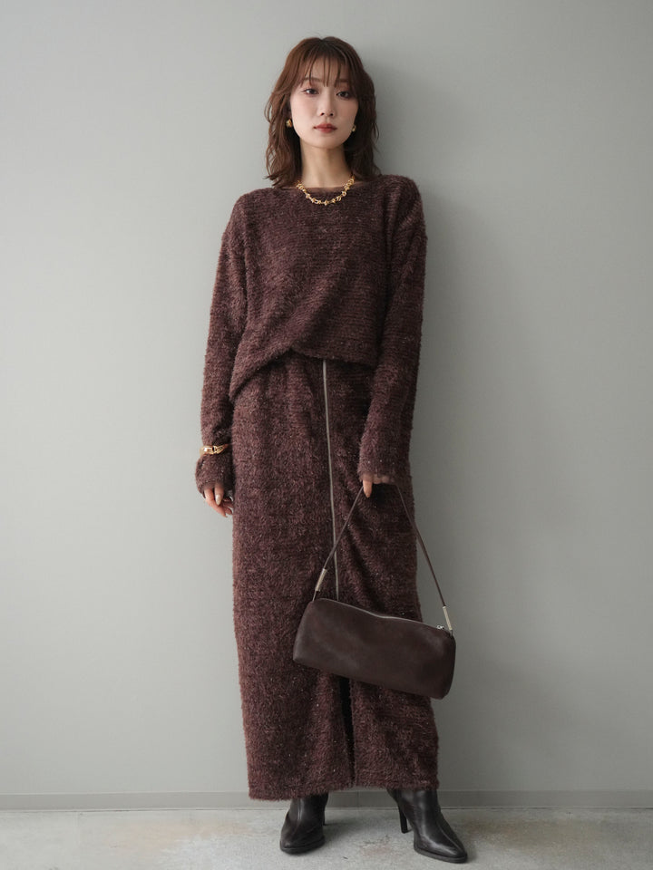 [SET]ラメシャギートップス+選べるアクセセット(2set)