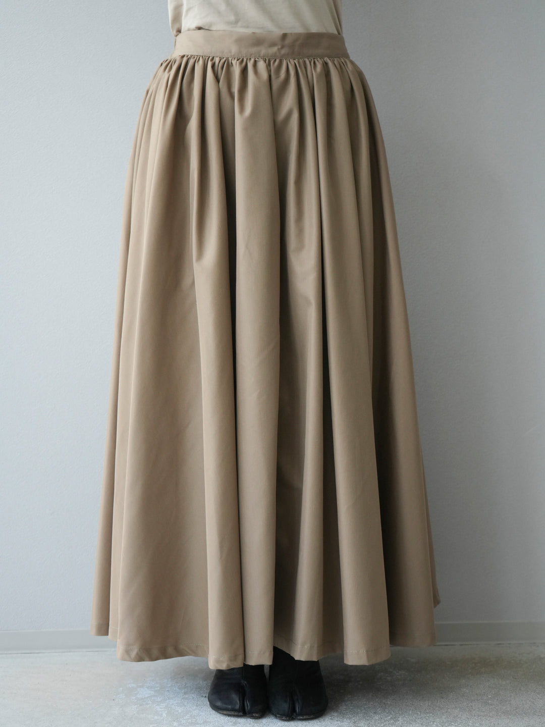 [予約]ブロードボリュームスカート/モカ