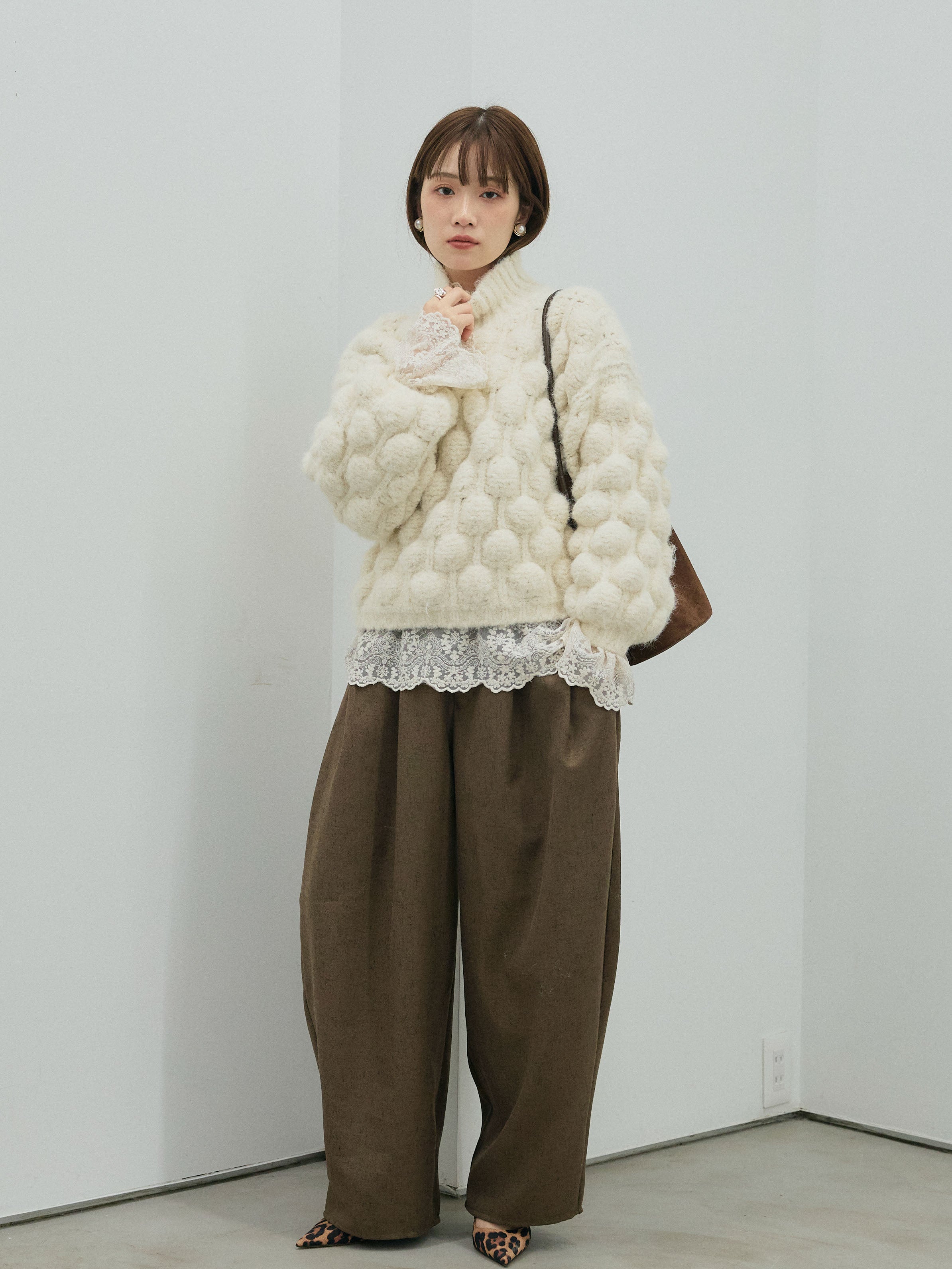✨クー様お取り置き✨preloved ポップコーンニット　オフオワイト ポップコーン透けニット Samuel｜Cygne(シーニュ) 公式サイト