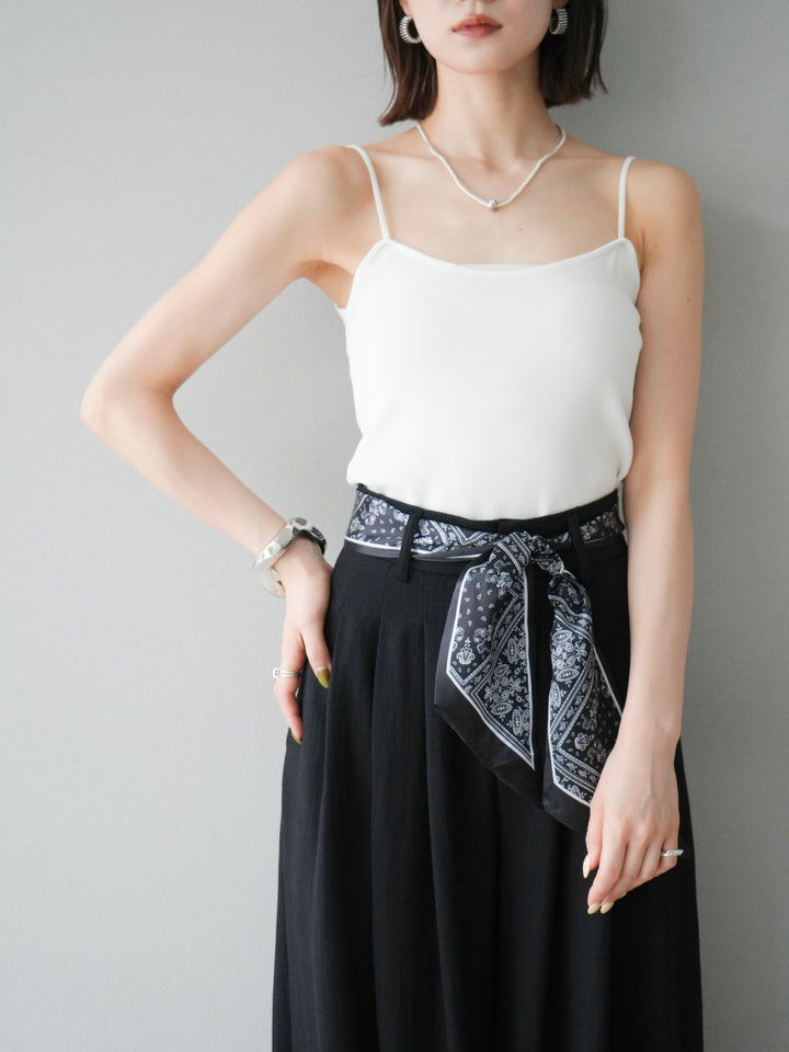 [予約]レーヨンニットキャミソール/オフ