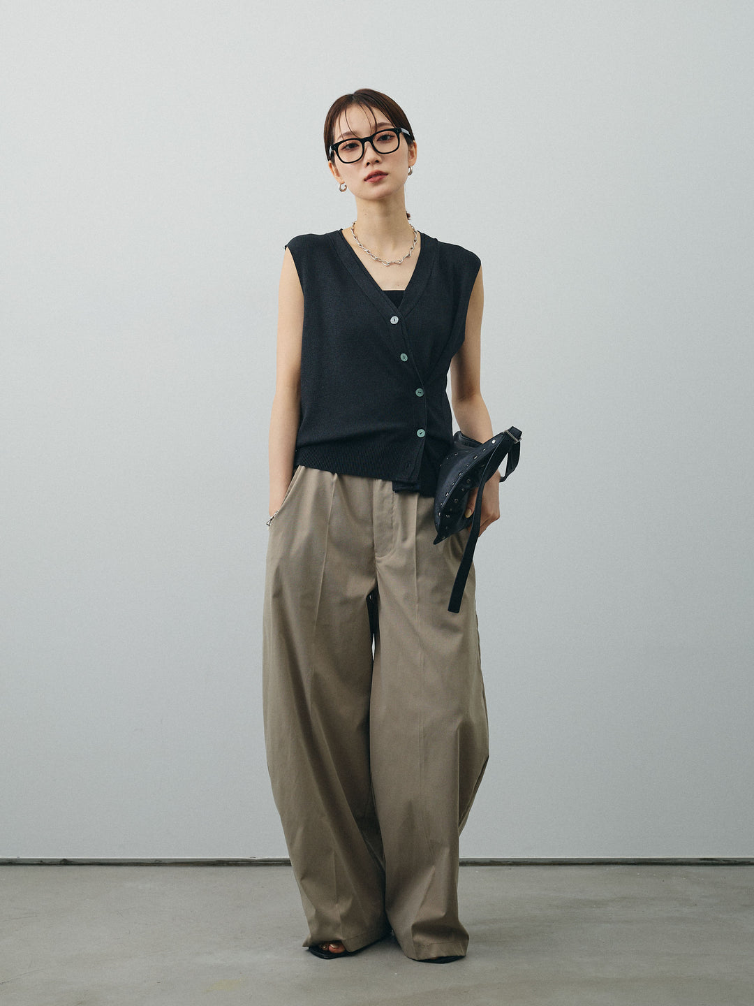 [SET]クールタッチ2WAYデザインニットベスト+クールタッチ2WAYデザインニットベスト(2set)