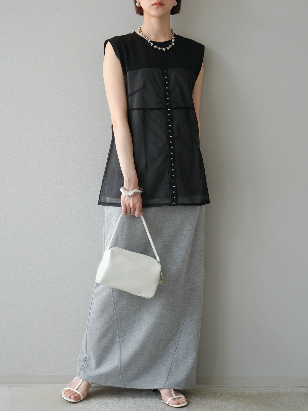 [SET] 毛衣長裙+毛衣長裙（2件套）