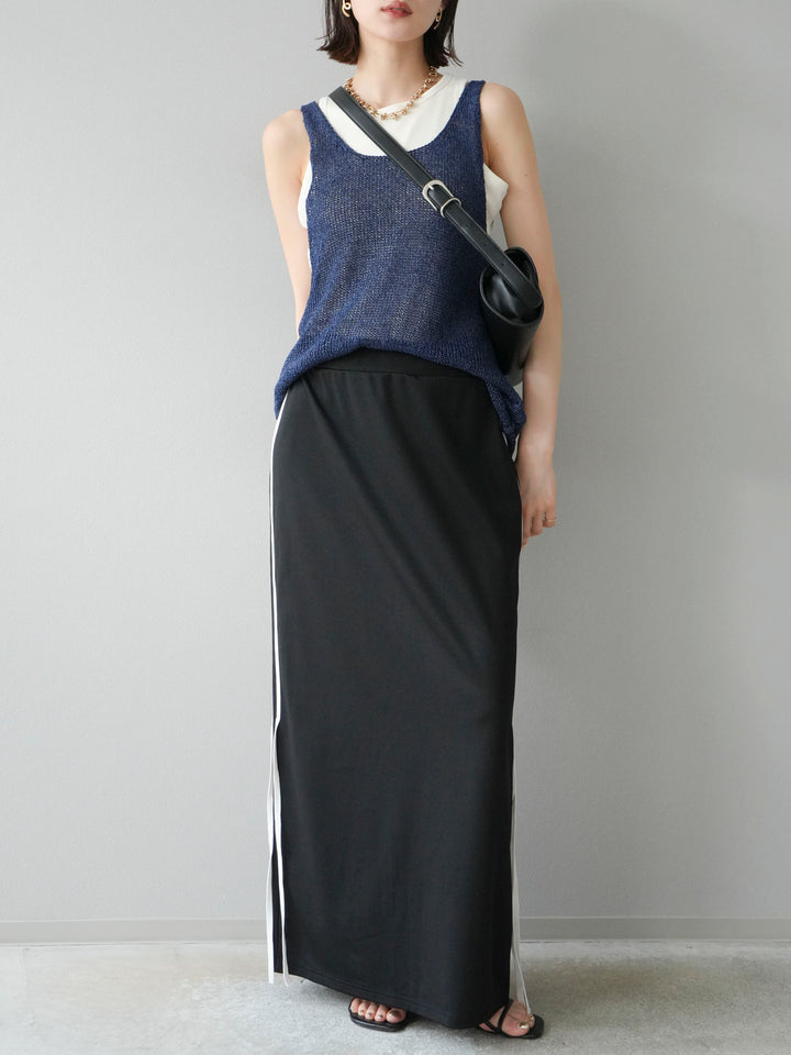 [預購] Sideline 球衣窄裙/黑色