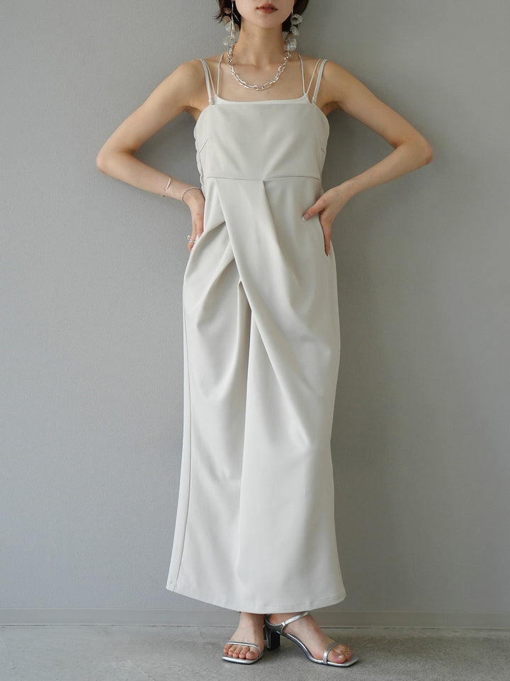 [Pre-order] 2WAY Draped Camisole Dress/Ivory