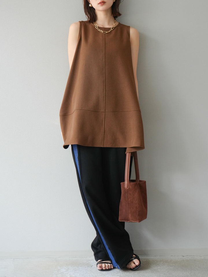 [予約]デニム切替2WAYデザインスウェットパンツ/ブラック