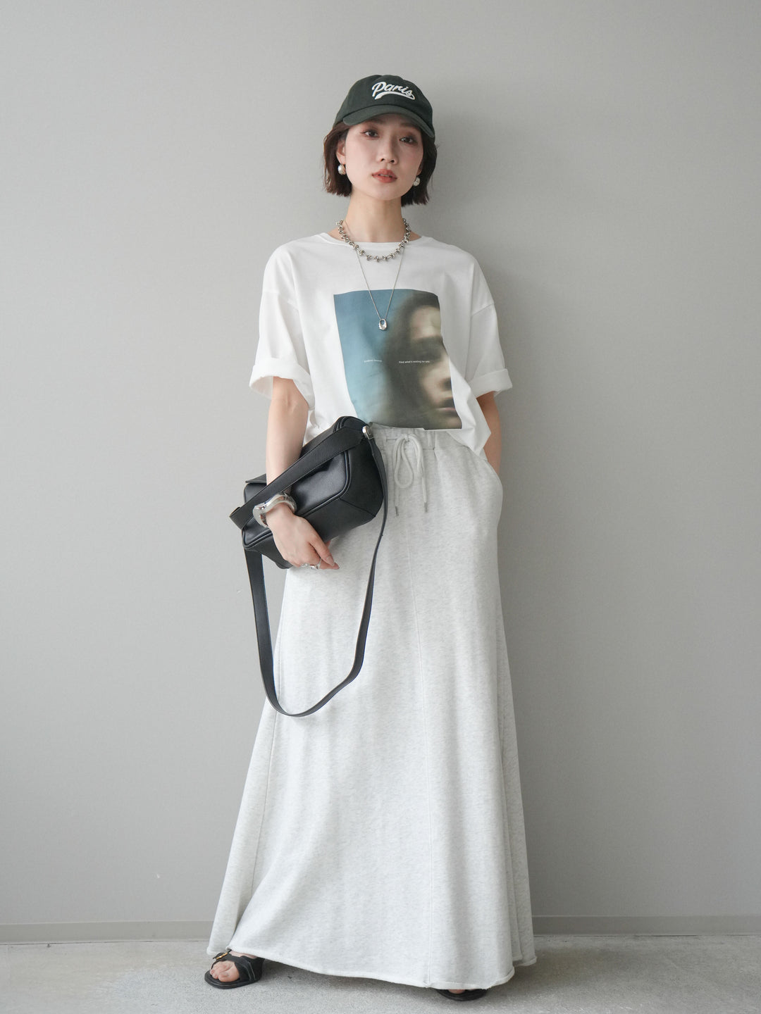 [SET]ブラーアートフォトTシャツ+選べるアクセセット(2set)