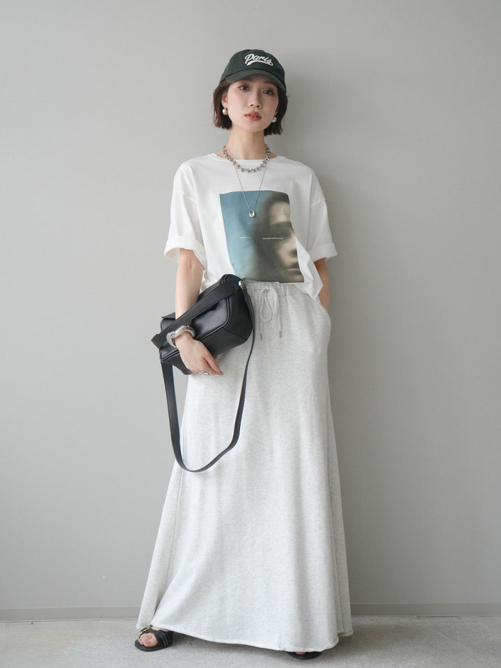 [SET]ブラーアートフォトTシャツ+選べるアクセセット(2set)