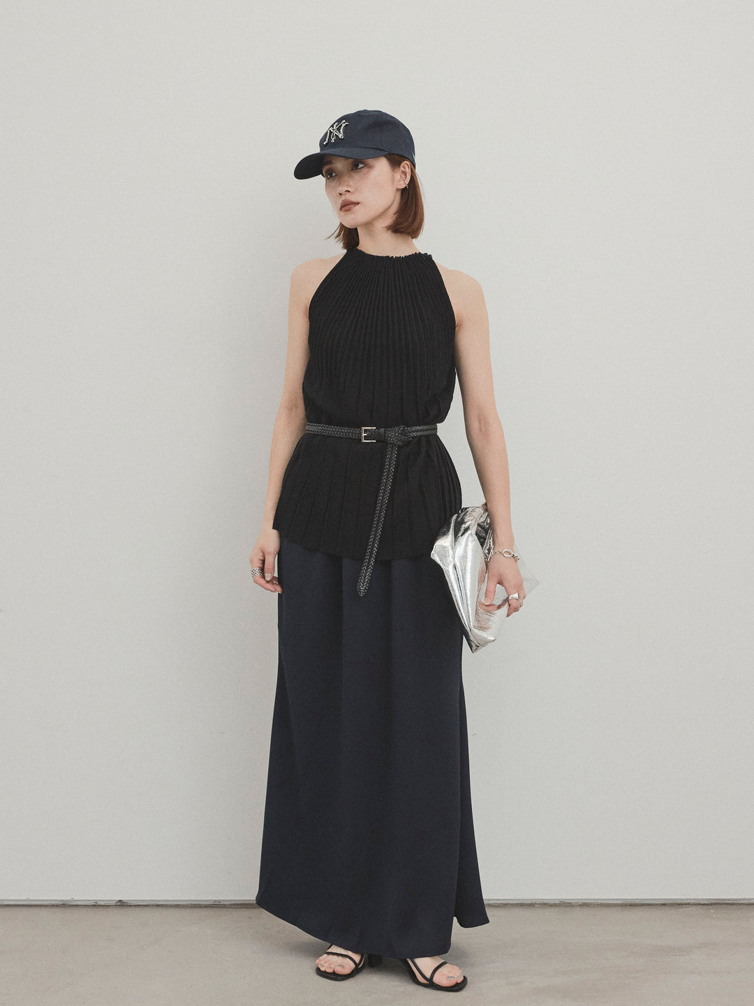 [SET]プリーツニットキャミソール+プリーツニットキャミソール(2set)