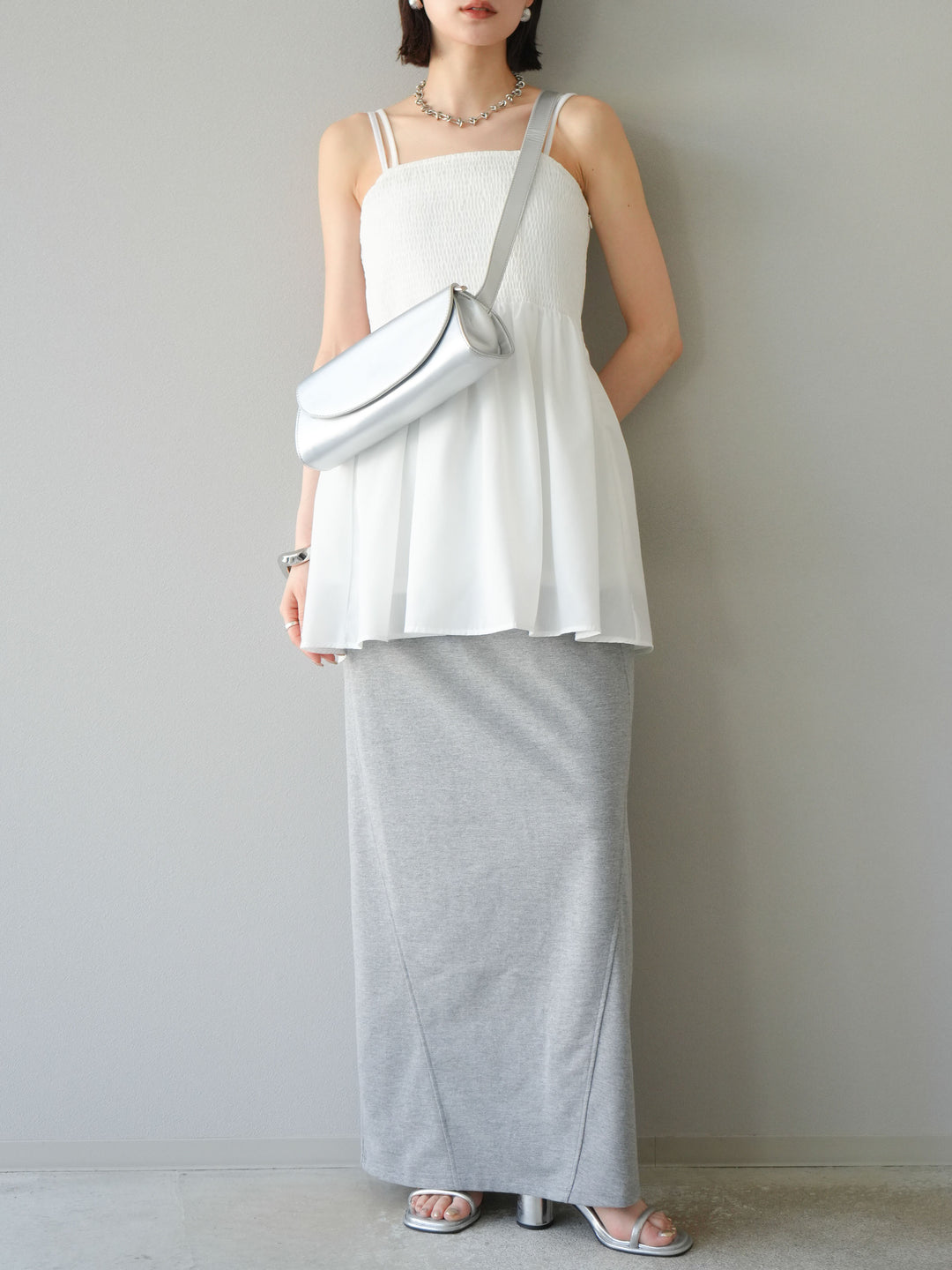 [SET] 毛衣長裙+毛衣長裙（2件套）