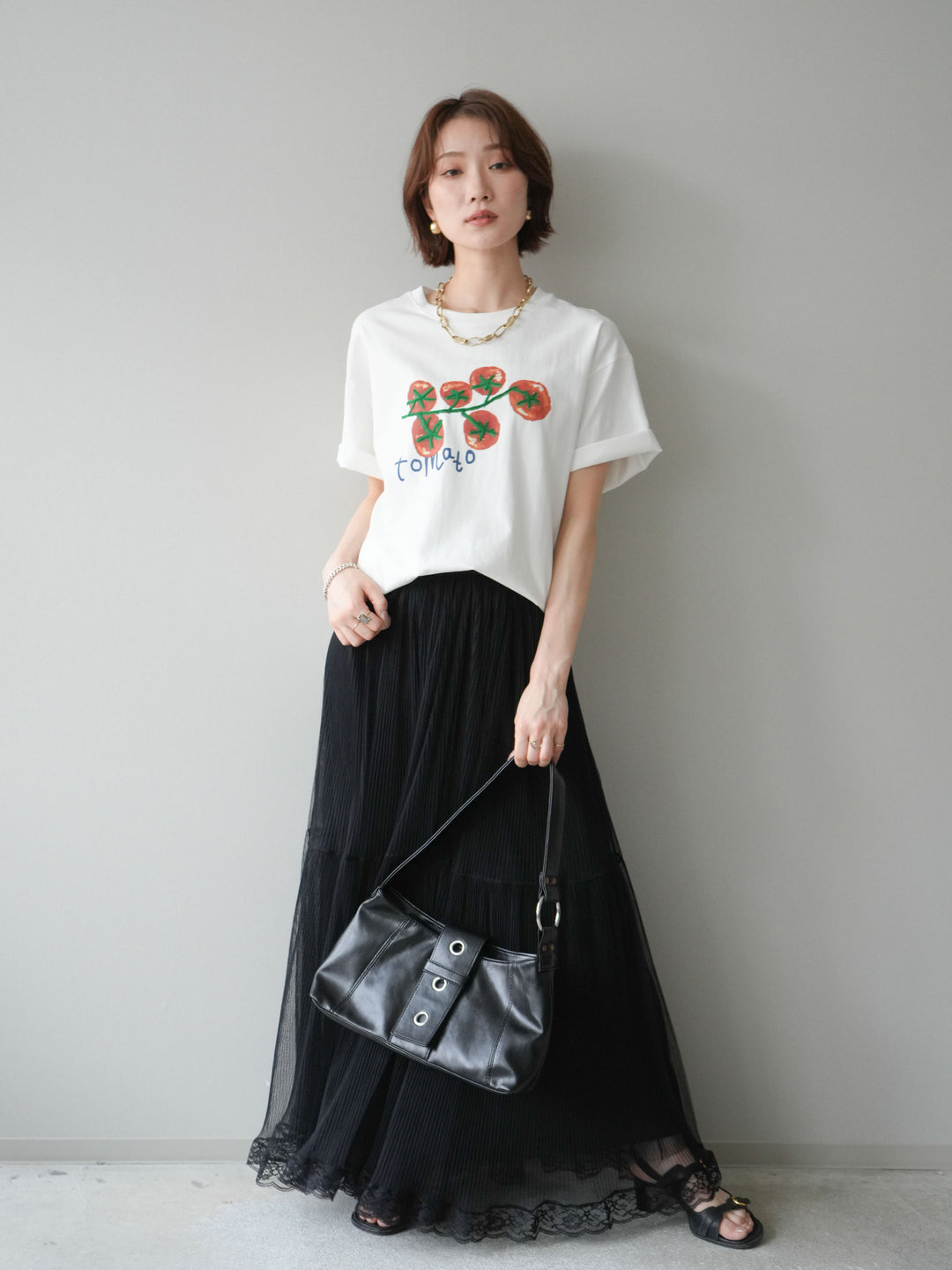【預購】番茄刺繡T卹/白色