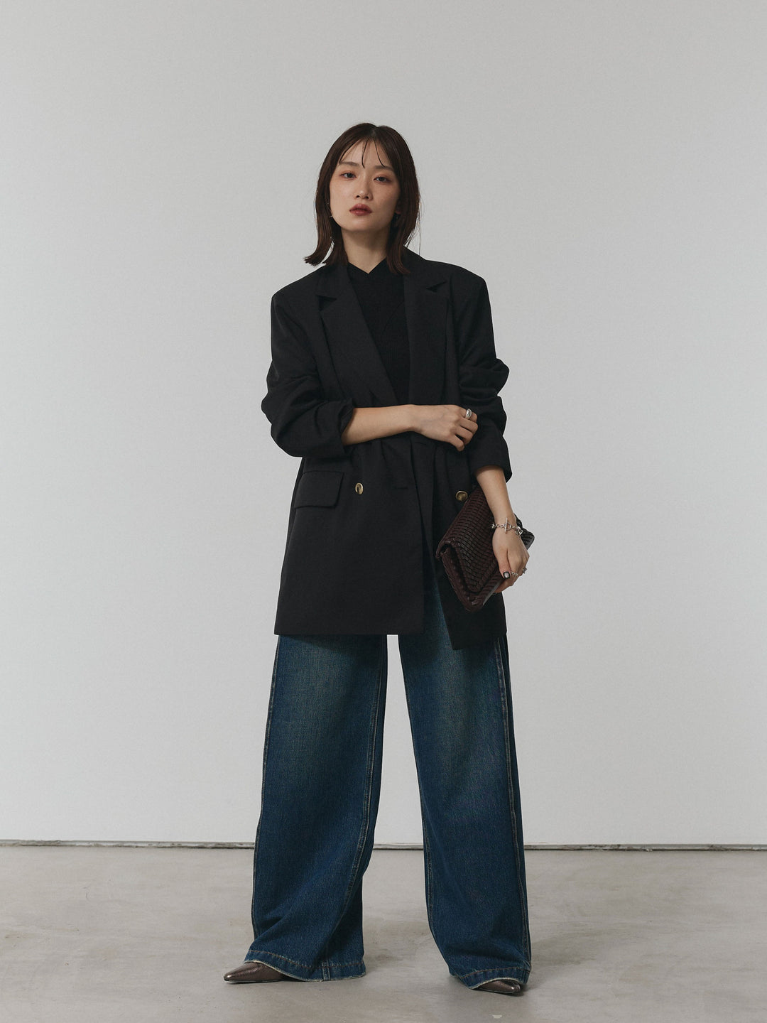 【Allure】[SET]クロスリブニットタンクトップ+クロスリブニットタンクトップ(2set)