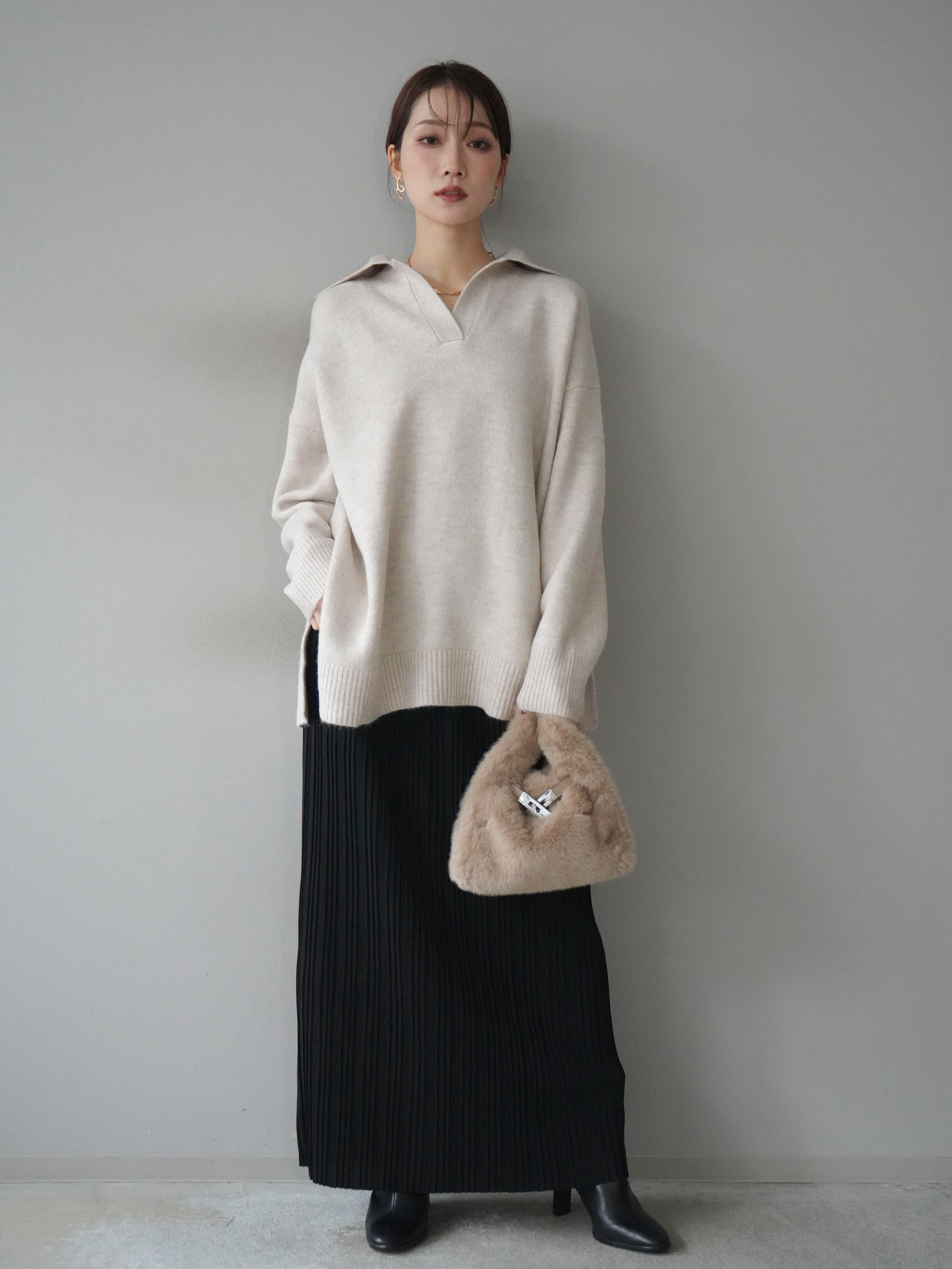 オーバーサイズスキッパーニット♡ オーバーサイズスキッパーニット｜PETAL ONLINE（ペタルオンライン）