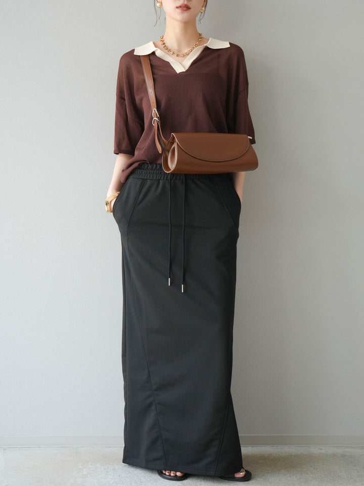 [SET] 毛衣長裙+毛衣長裙（2件套）