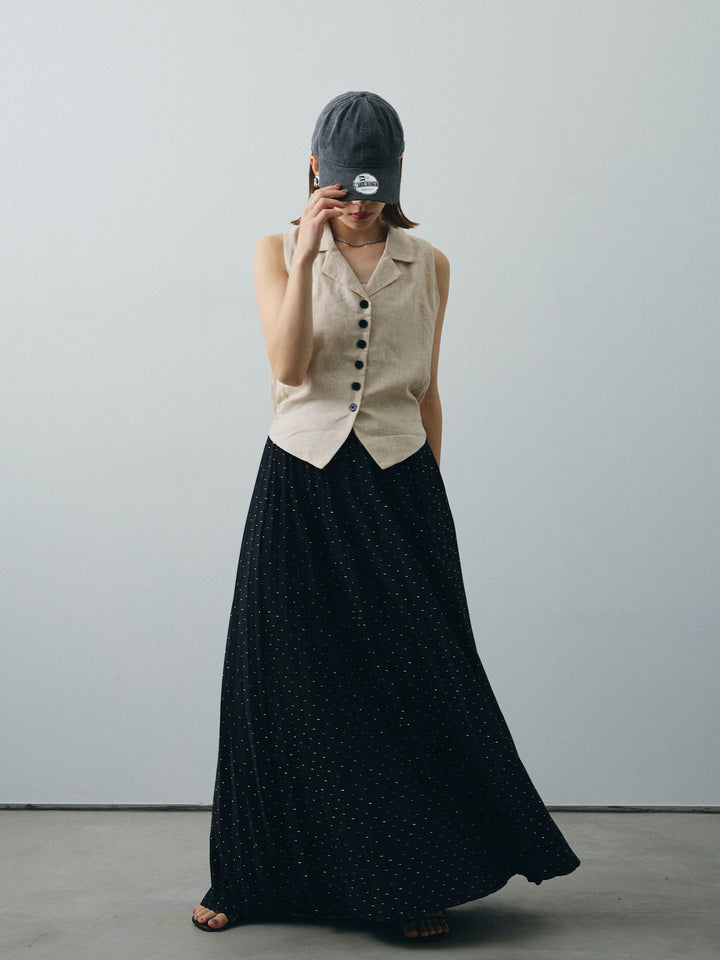 [SET]リネンライクテーラードジレ+リネンライクテーラードジレ(2set)