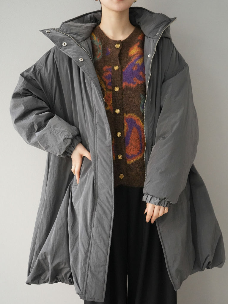 Dethos様のために 新品　イタリア製　ラムスキン　バルーンコート　グレー Dethos様のために 新品 イタリア製 ラムスキン バルーンコート グレー