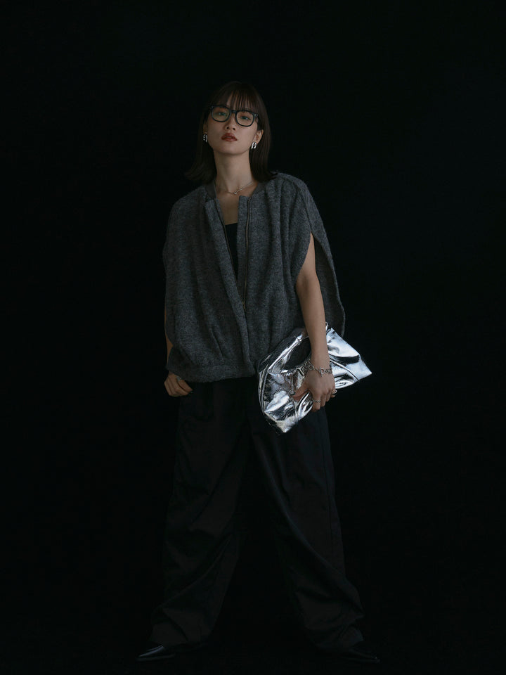 【Allure】[SET]ウール混コクーンブルゾン+ウール混コクーンブルゾン(2set)