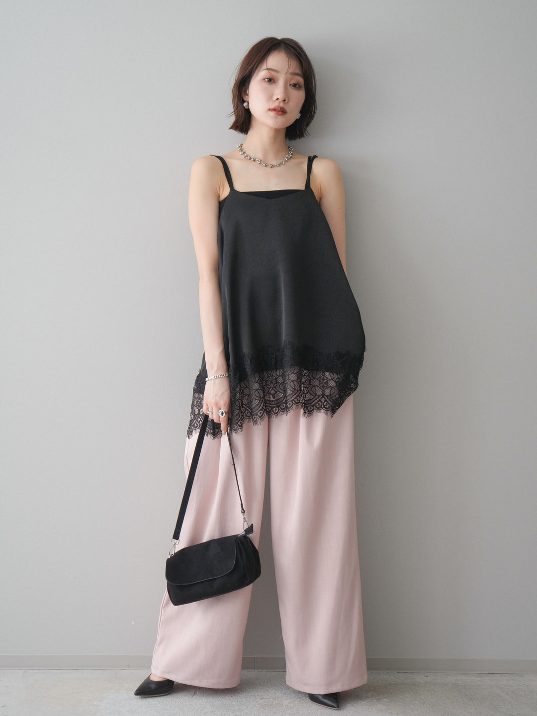 [SET]レーストリムキャミソール+レーストリムキャミソール(2set)