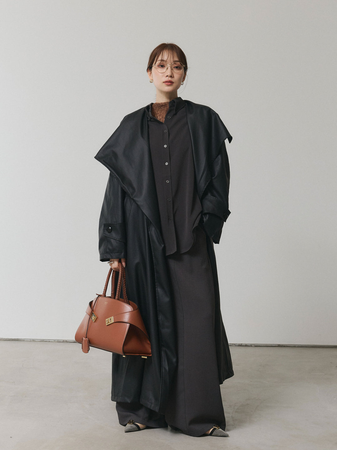 【Allure】[SET]ボタンダウンオーバーシャツ+ボタンダウンオーバーシャツ(2set)