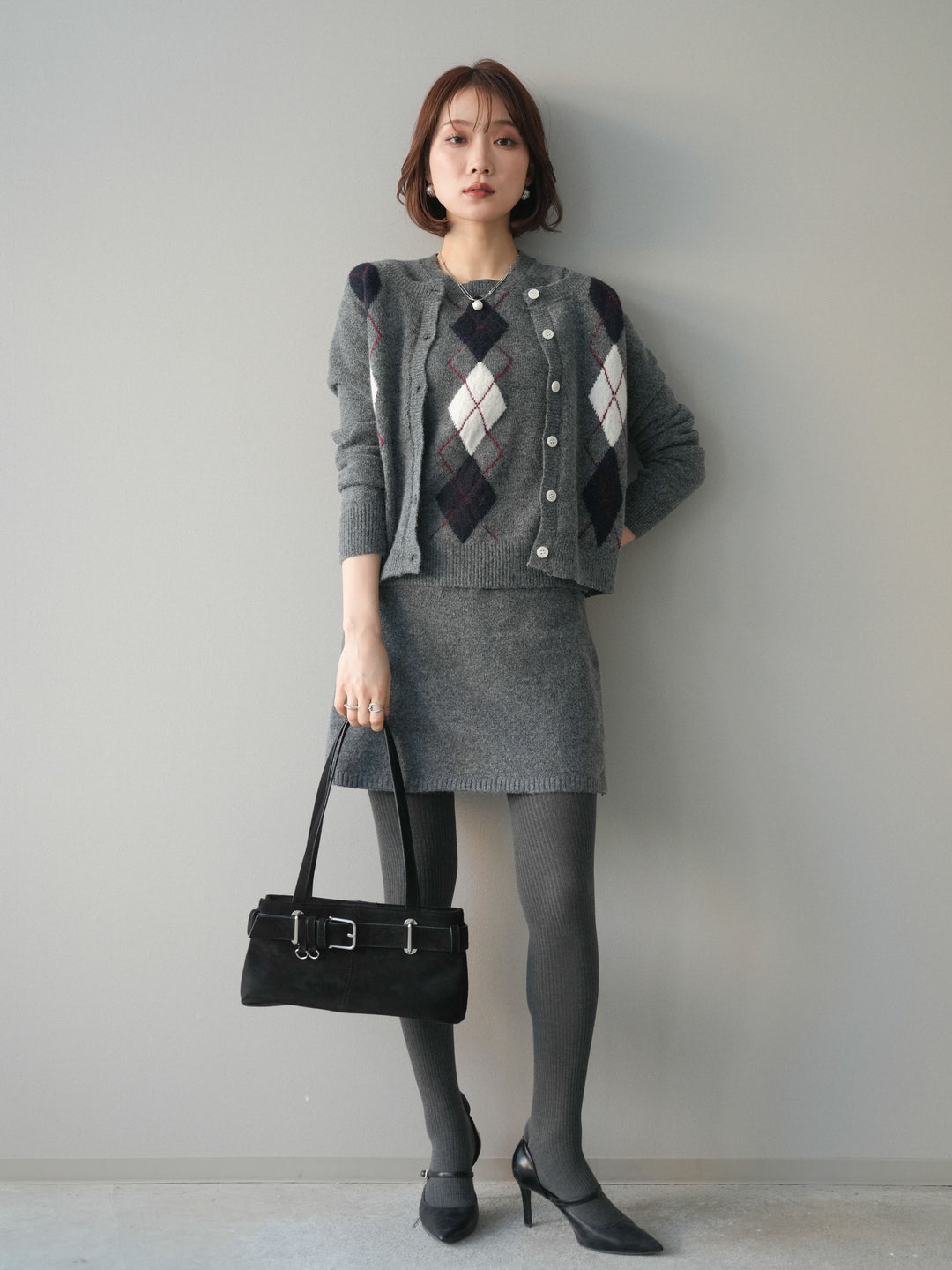 [SET]アーガイル柄3ピースSET UP(2set)