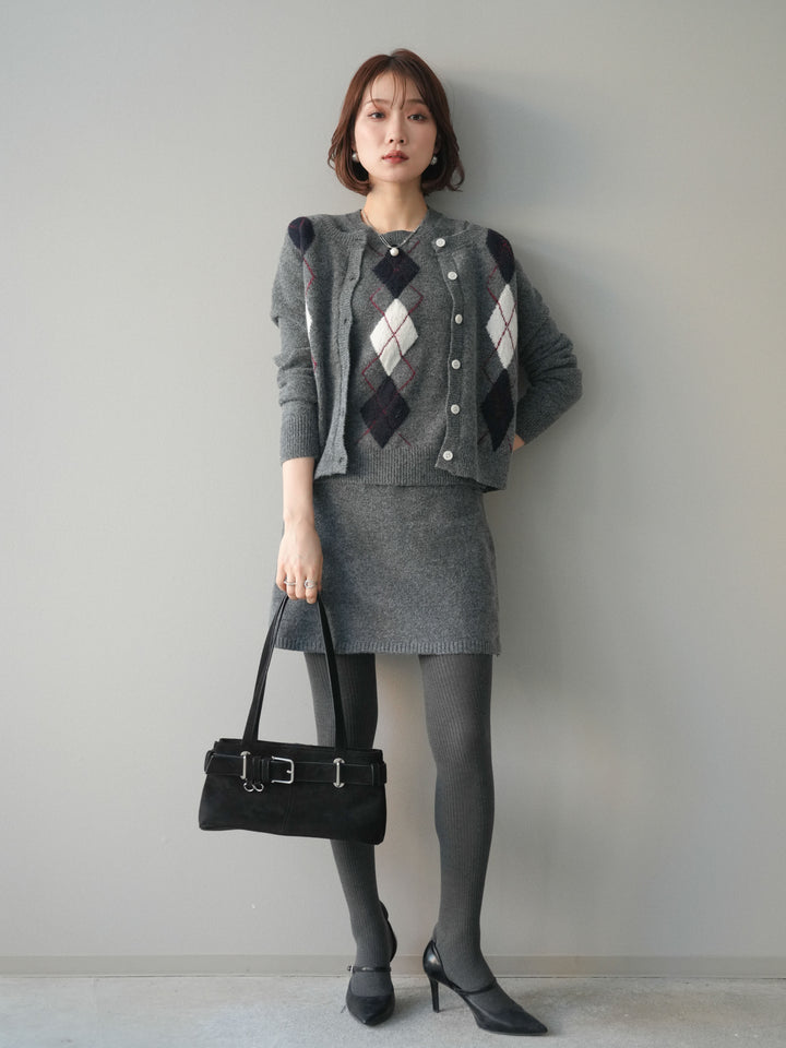 [SET]アーガイル柄3ピースSET UP(2set)