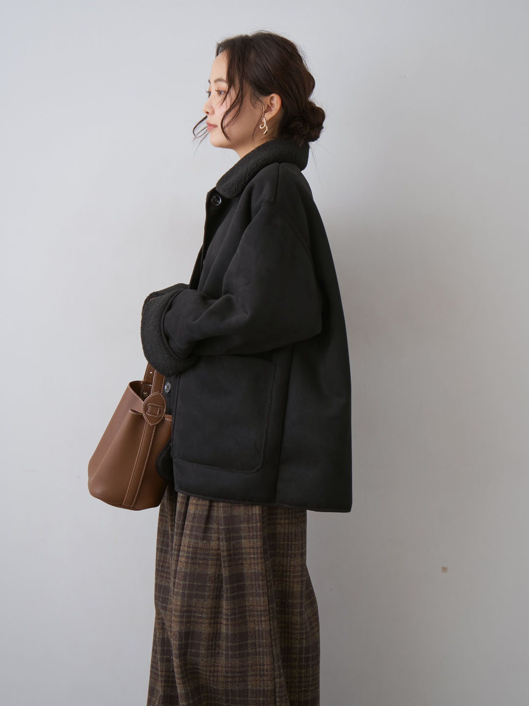 [SET]スエード×ボアムートンリバーシブルジャケット+スエード×ボアムートンリバーシブルジャケット(2set)