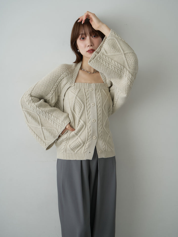 [SET]ケーブルベアトップ＆ボレロSET UP(2SET)
