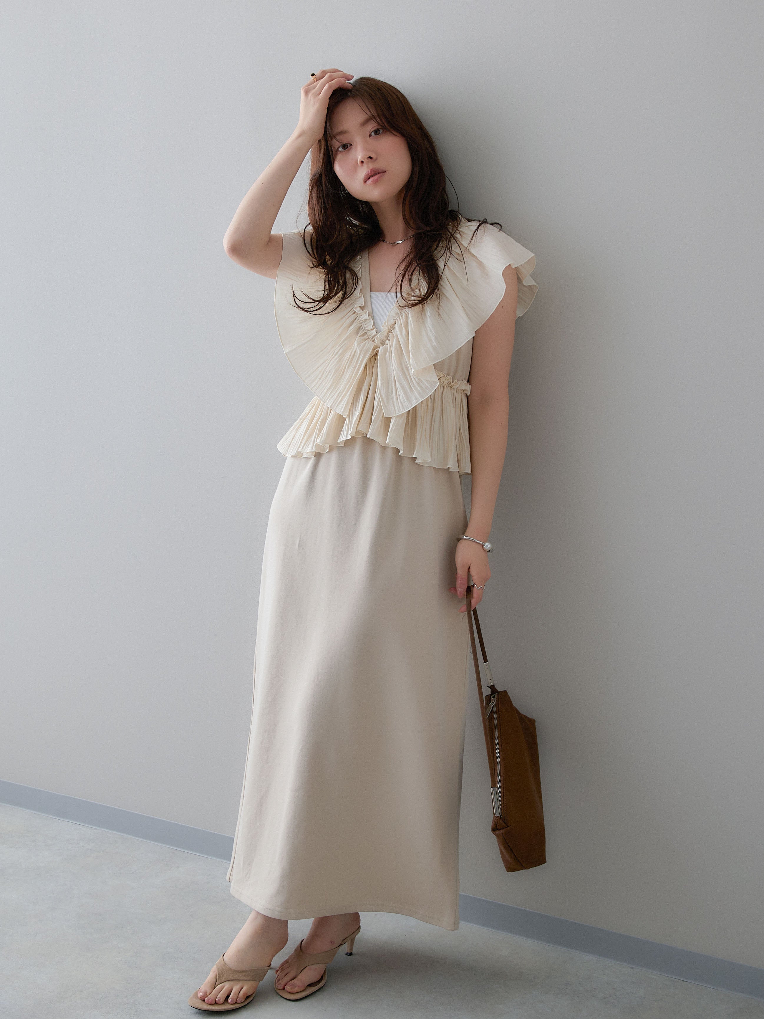 レディース 8/10まで限定お値下げ♡Lumier リュミエ ワンピース+シャツ