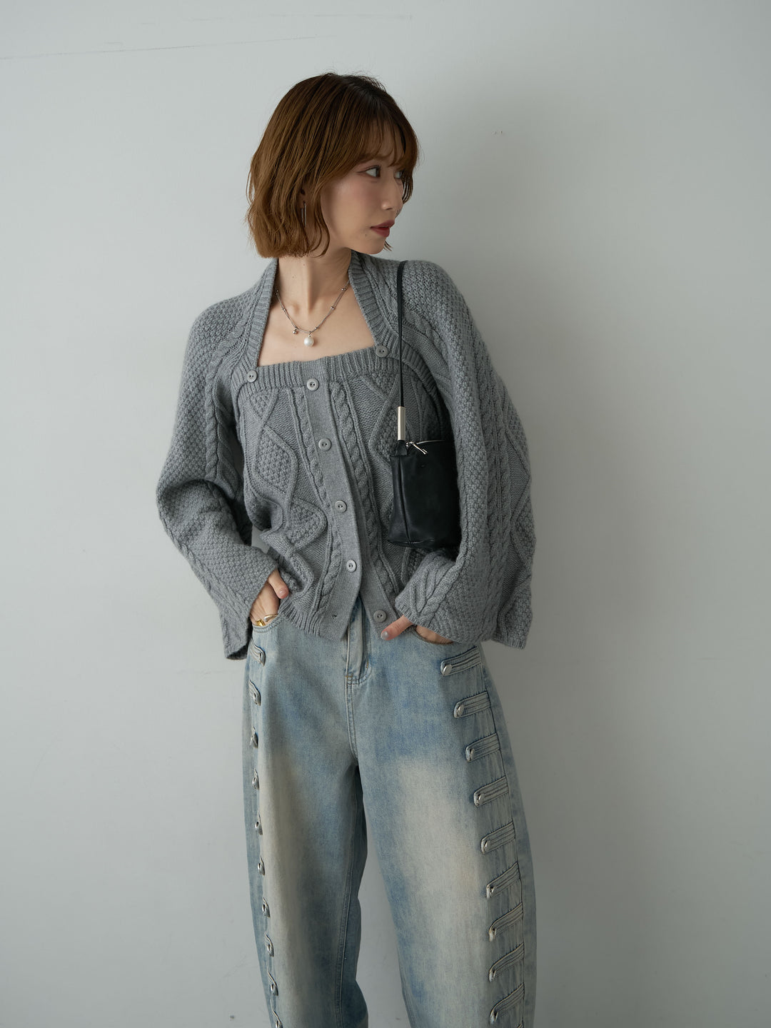 [SET]ケーブルベアトップ＆ボレロSET UP(2SET)+ケーブルベアトップ＆ボレロSET UP(2SET)(2set)