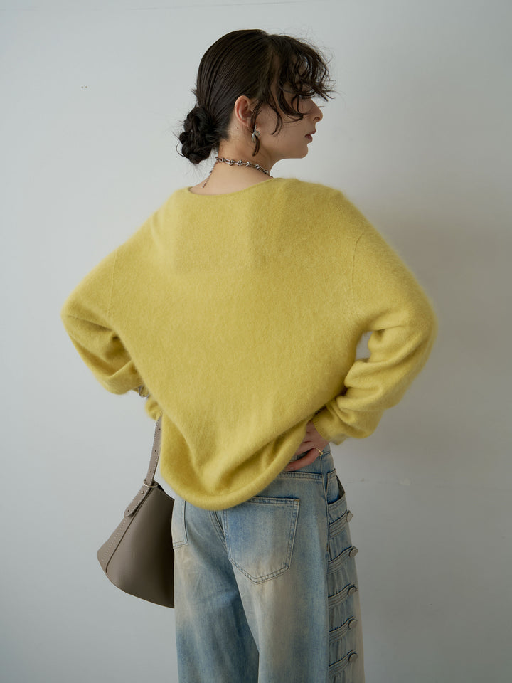 [SET]カシミア混フェザータッチVネックニットトップス+カシミア混フェザータッチVネックニットトップス(2set)