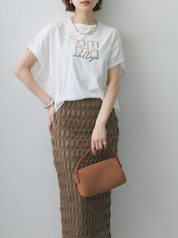 [予約]立体ロゴエンボスTEE /white