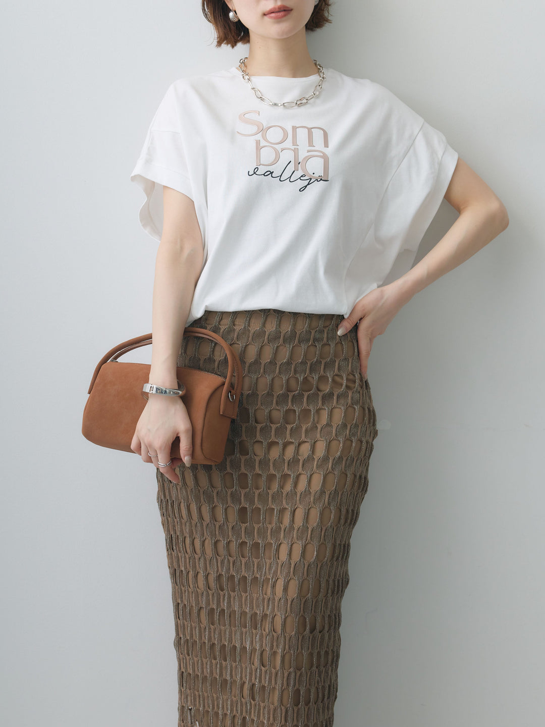 [予約]立体ロゴエンボスTEE /white
