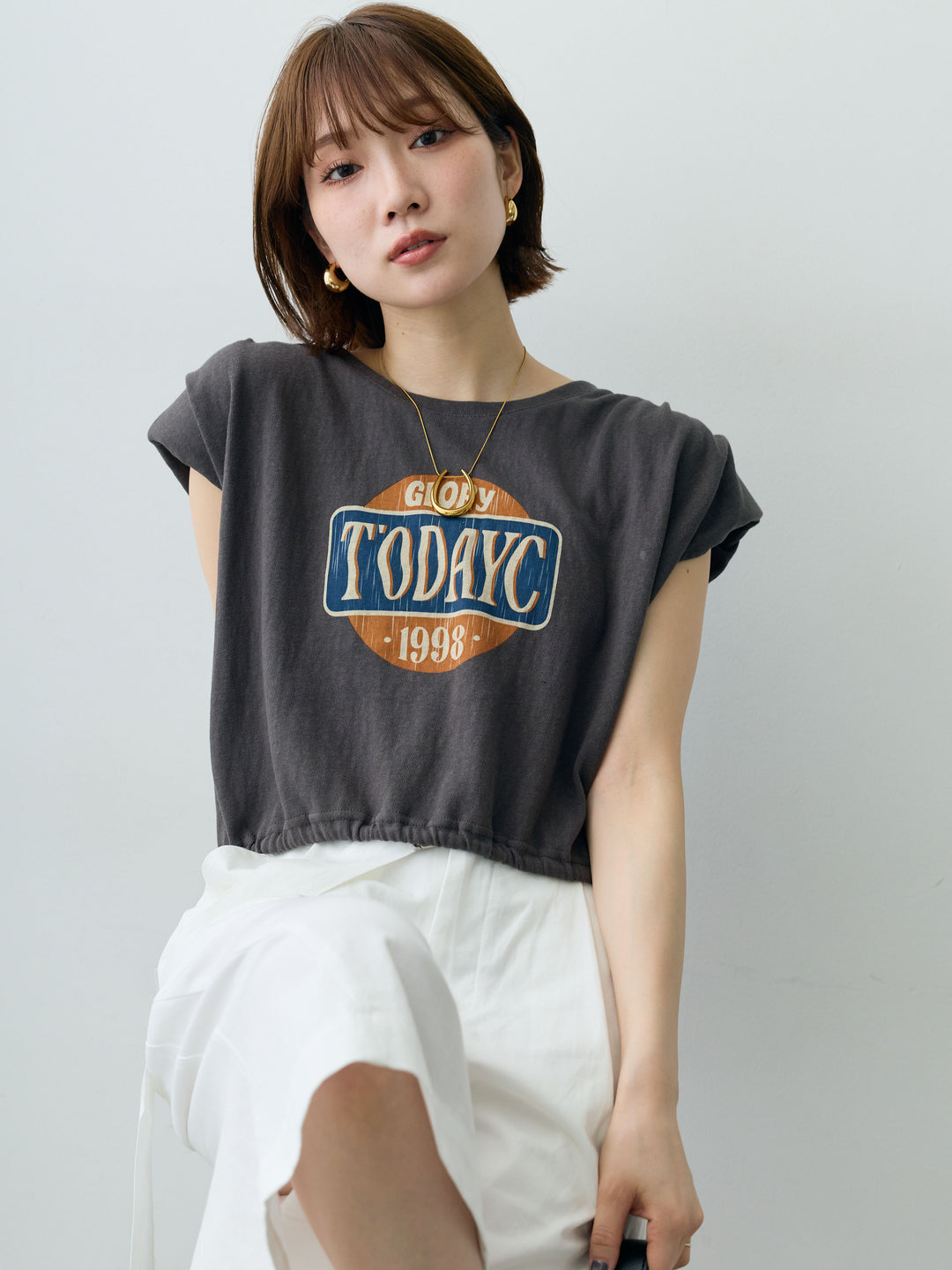 [SET]ヴィンテージロゴドロストTEE+選べるアクセセット(2set)