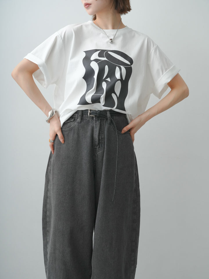 [SET]クールタッチアートロゴオーバーTEE+選べるアクセセット(2set)