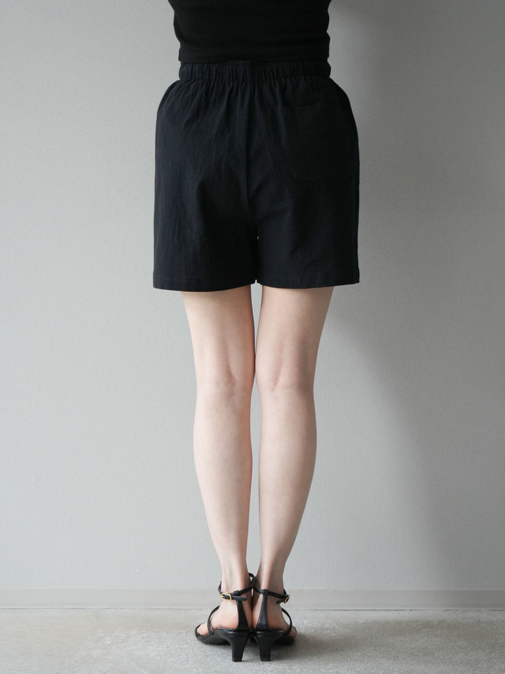 [套裝] 亞麻V領襯衫與短褲套裝（2套）