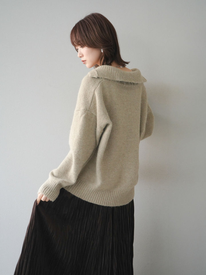 [SET]スキッパーニットプルオーバー+選べるアクセセット(2set)