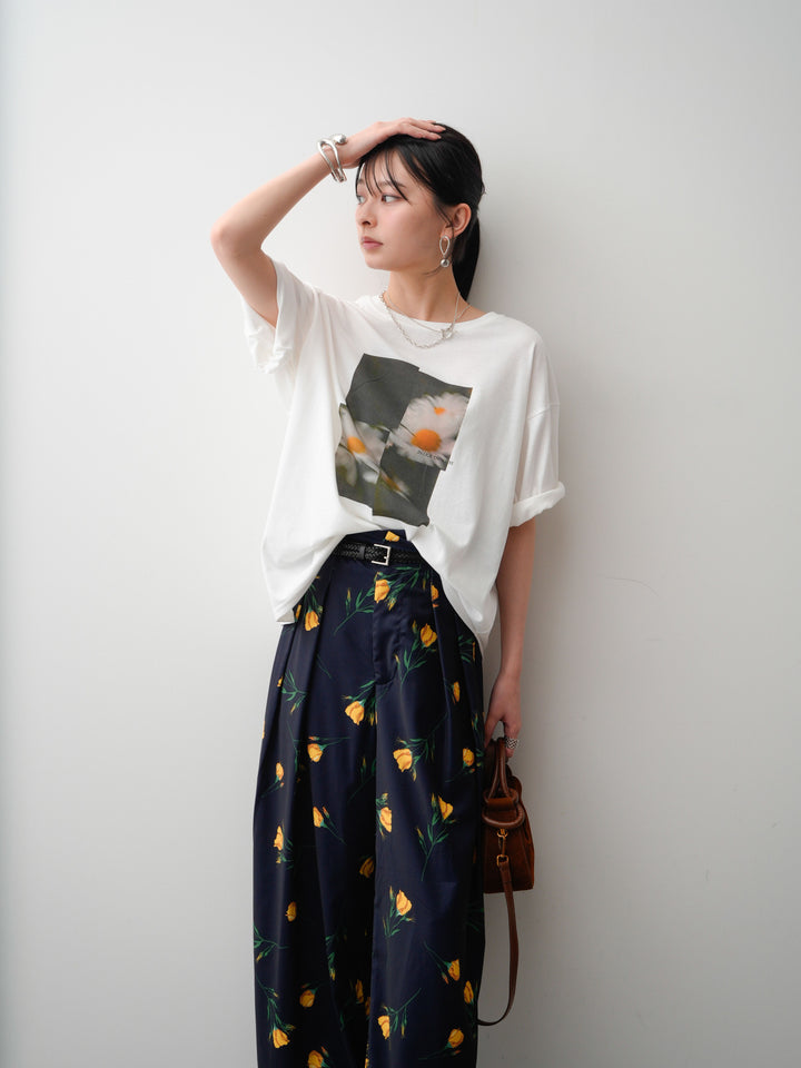 [SET]フラワーフォトTEE+フラワーフォトTEE(2set)