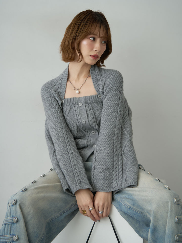 [SET]ケーブルベアトップ＆ボレロSET UP(2SET)