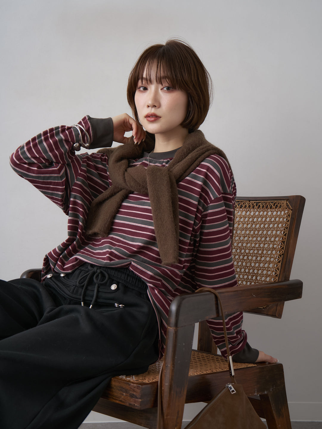 [SET]マルチボーダーロンTEE+マルチボーダーロンTEE(2set)