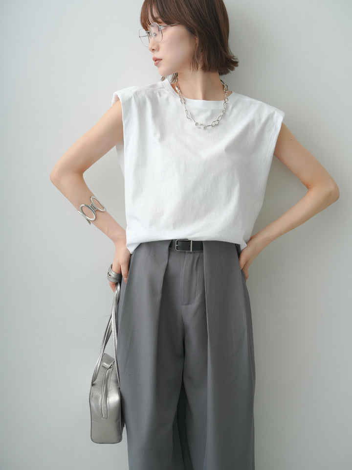 [SET]ショルダーパッドフレンチTEE+ショルダーパッドフレンチTEE(2set)