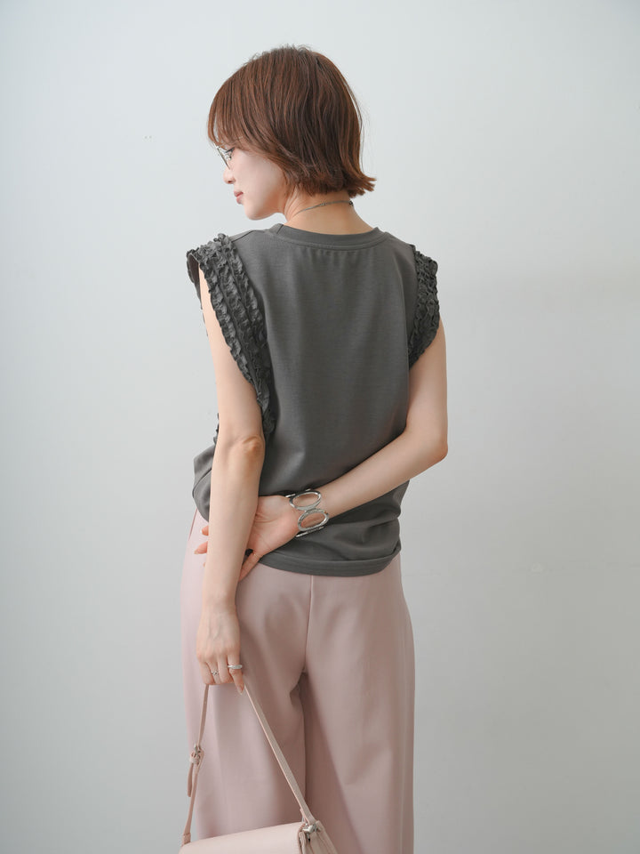 [SET]ホイップフリルフレンチTEE+選べるアクセセット(2set)